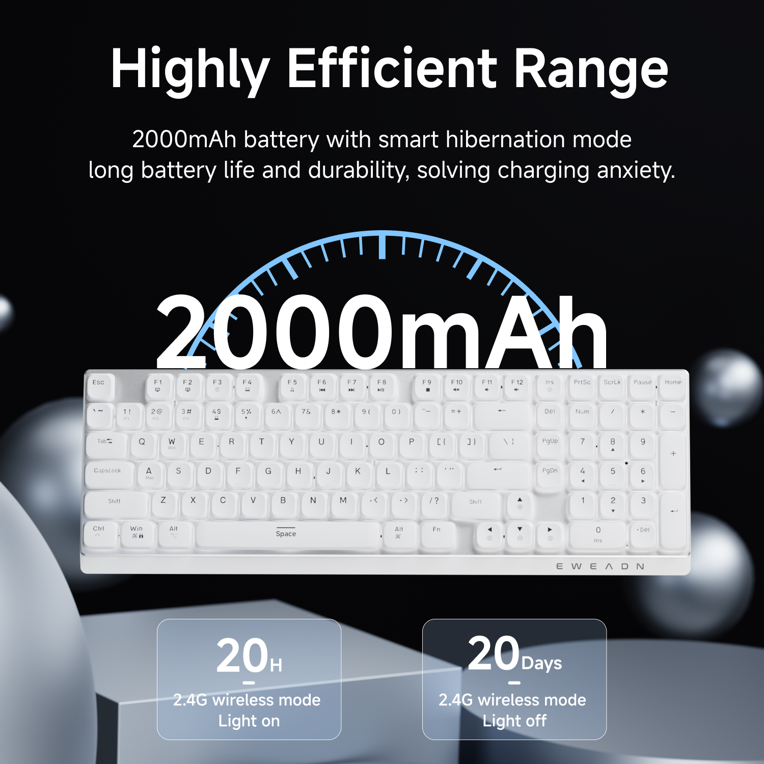 EWEADN Wireless Low-Profile Me - Gaming Keyboard Esports review and price