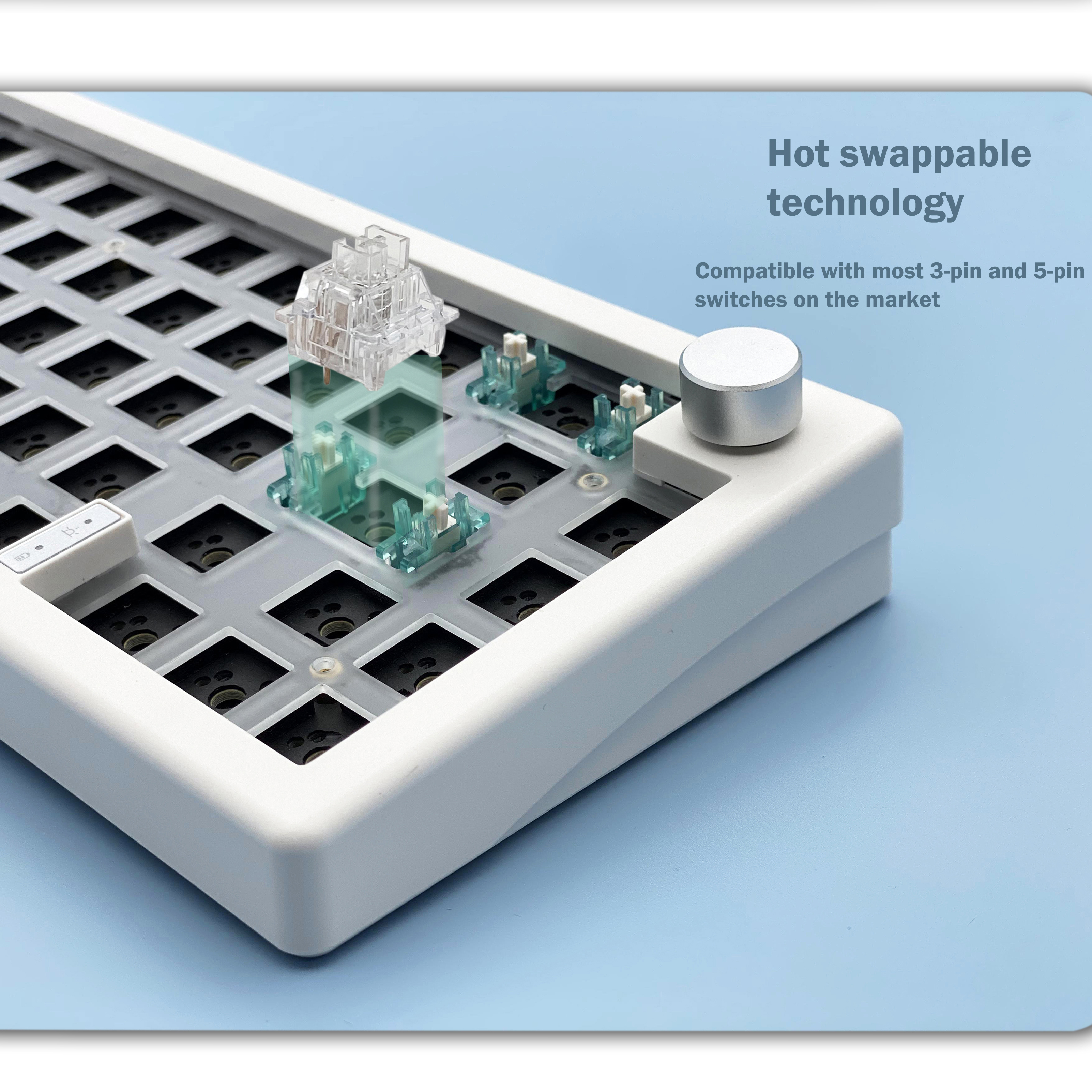 GMK67 65% Gasket Bluetooth 2.4 - Gaming Keyboard Blue Switches review and price