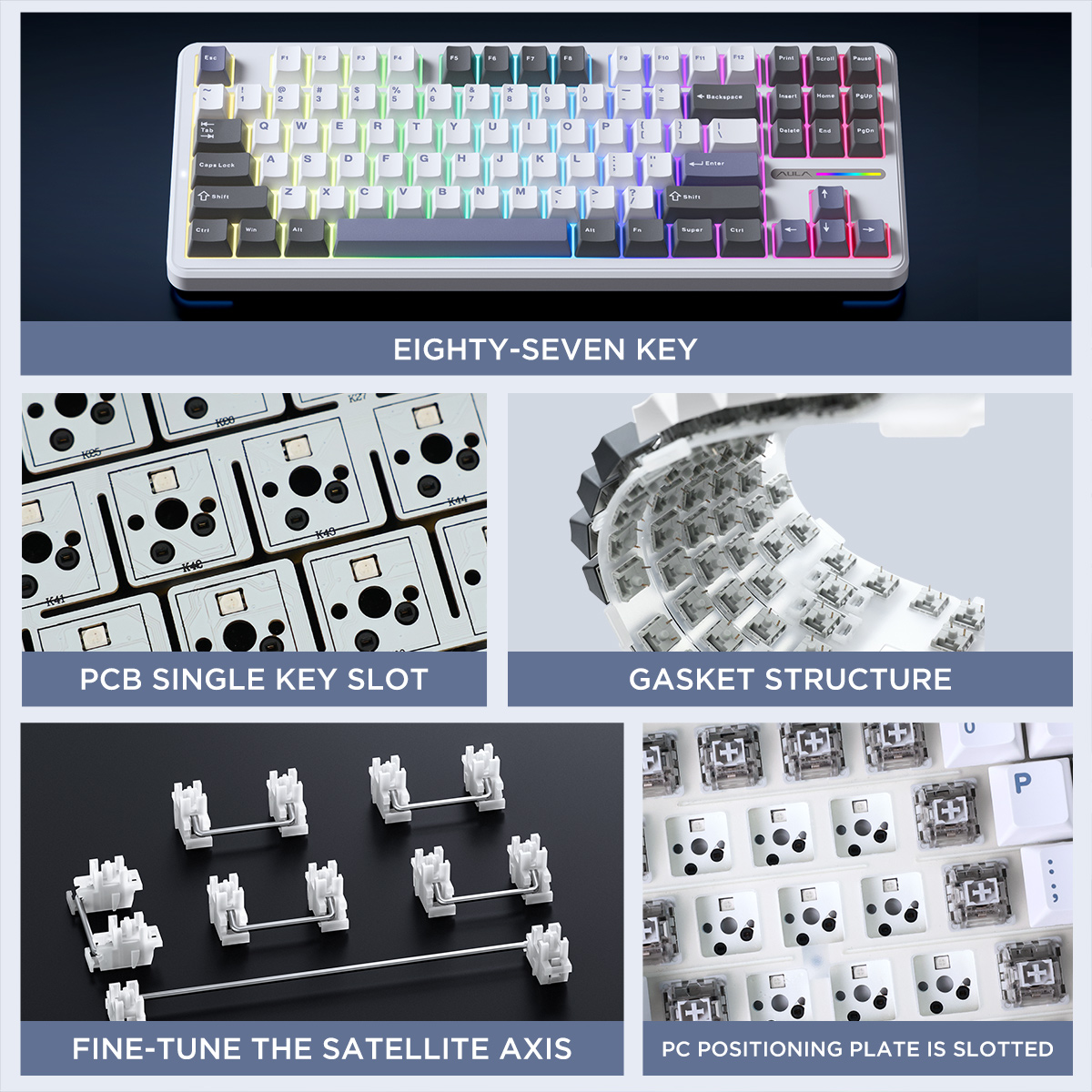 Original AULA F87 Pro Mechanic - Gaming Keyboard Expensive review and price