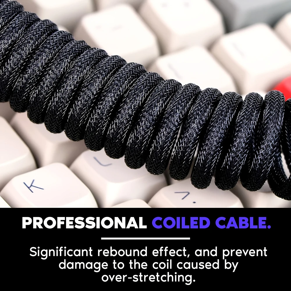 1.5m Coiled Keyboard Cable USB - Gaming Keyboard Type C review and price