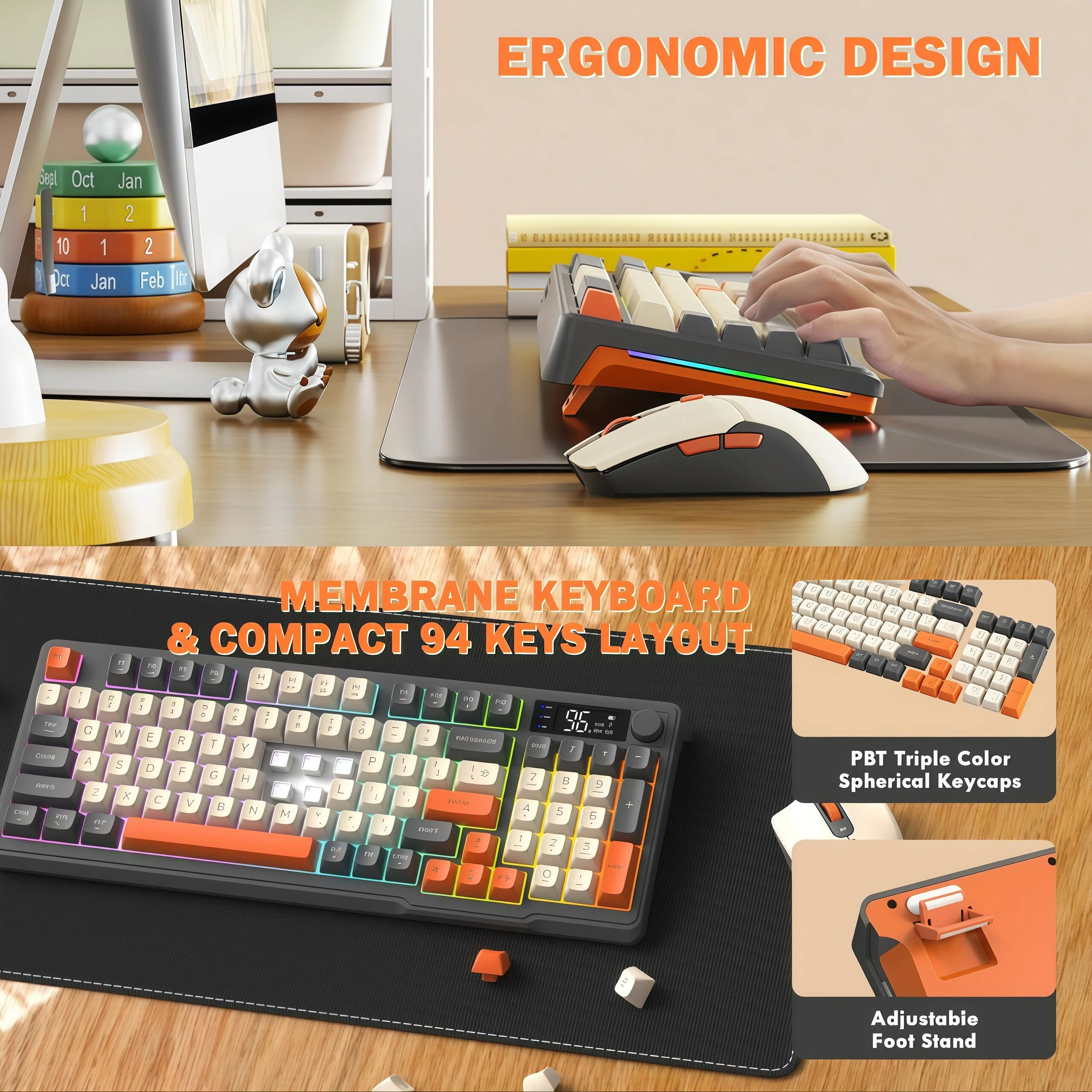 Freewolf T96 Gaming Wireless K - Gaming Keyboard Mouse And Headset Combo review and price