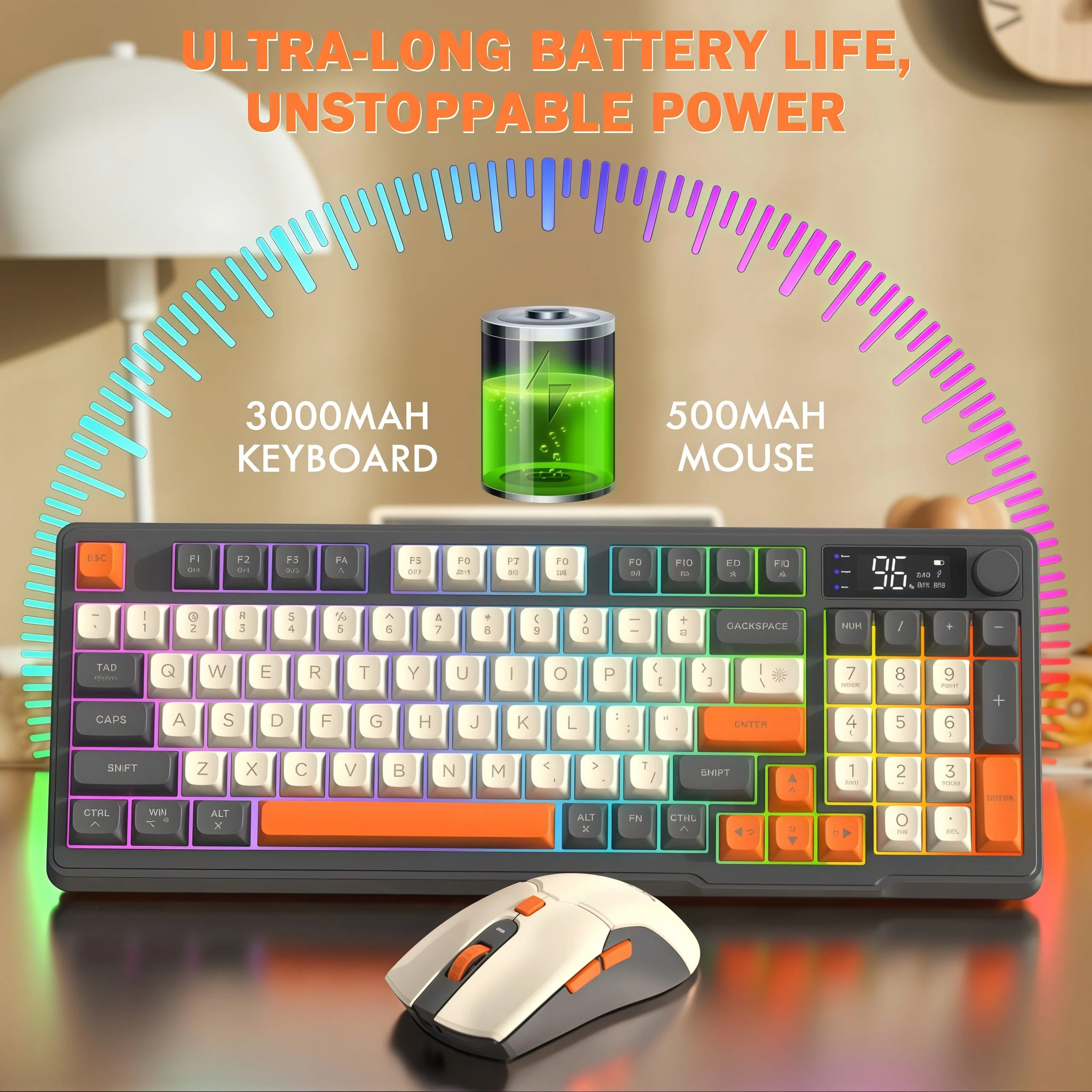 Freewolf T96 Gaming Wireless K - Gaming Keyboard Mouse And Headset Combo review and price