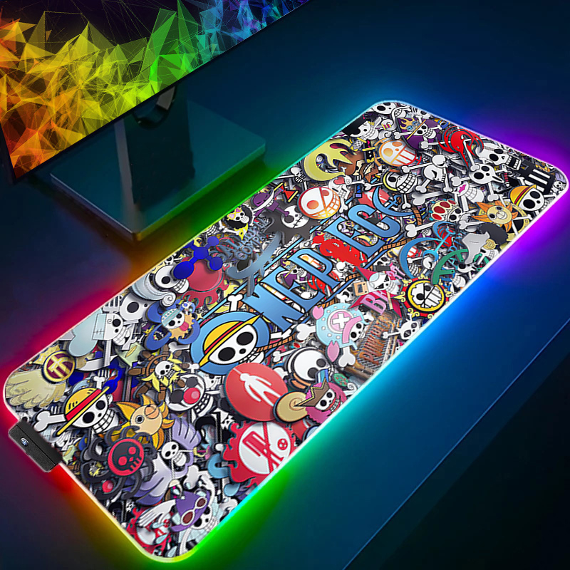 LED Mouse Pad One Piece Luffy  - Gaming Keyboard No Rgb review and price