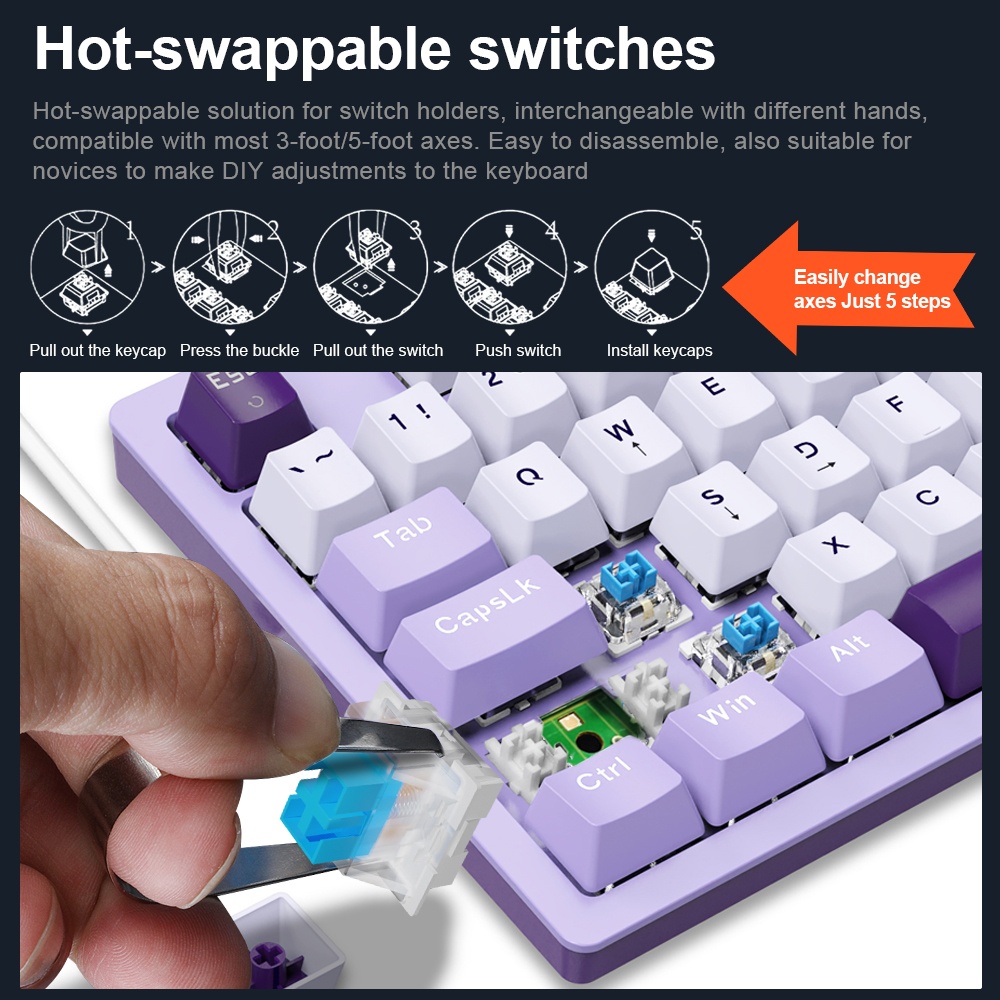E-YOOSO Z94 USB Mechanical Gam - Gaming Keyboard Blue Switches review and price